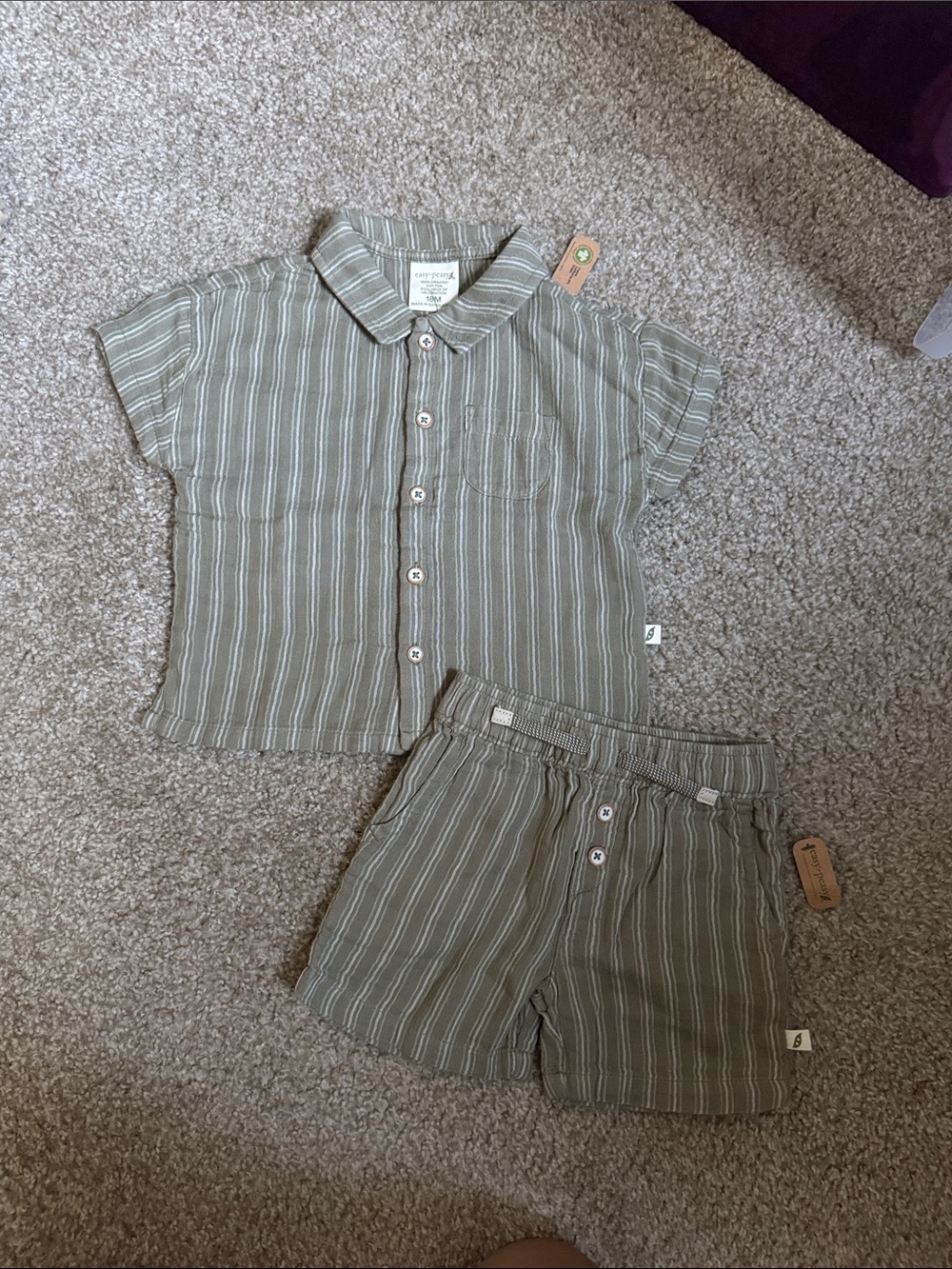 Easy Peasy Striped Polo Set